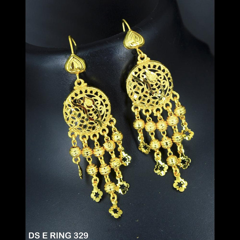 Buy Jewelshingar Jewellery Bandhel 200 Mg. Gold Forming GoldColour Earrings  For Women (46676-gd) at Amazon.in