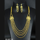 Mahavir Forming Look Gold Plated beautiful Multi Layer Necklace Set  - DS SET 42