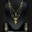 Mahavir Forming Look Gold Plated beautiful Multi Layer Necklace Set  - DS SET 57