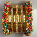 Shree Asha Bangles Gold Plated Austrian Stone Bangles Set - D no. 1894