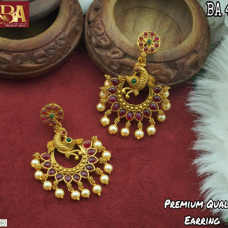 Diksha Collection Gold Plated Dangler Earrings