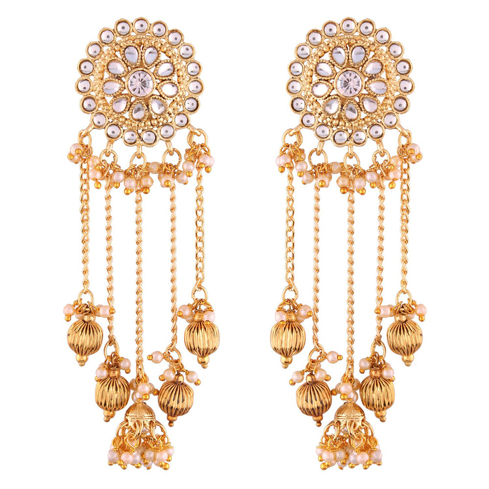 Amazon.com: Bindhani Indian Style Bahubali Jhumka Earring For Women:  Clothing, Shoes & Jewelry