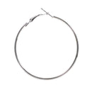 Etnico Silver Plated Big Hoop Bali Earrings For Girls And Women (E2645S)