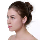 Etnico Silver Plated Big Hoop Bali Earrings For Girls And Women (E2645S)