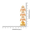 Etnico 18K Gold Plated Traditional Handcrafted Chandbali Earring Glided With Stone & Pearls (E2789)