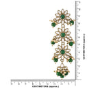 EtnicoTraditional Gold Plated With Stunning Antique Finish Kundan & Pearl Earrings for Women/Girls (E2866G)