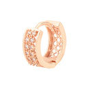 Etnico Valentine's Special Rose Gold-Plated AD Stone Contemporary Studs Earrings for women (E2966)