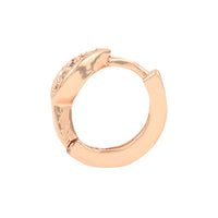 Etnico Valentine's Special Rose Gold-Plated AD Stone Contemporary Studs Earrings for women (E2968)