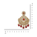 Etnico Gold Plated Traditional Meenakari Kundan & Stone Studded Chandbali Earrings For Women (E3059M)