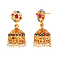 Shrishti Fashion Dazzling Gold Plated Jhumki Earring For Women