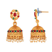 Shrishti Fashion Dazzling Gold Plated Jhumki Earring For Women