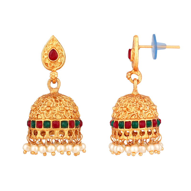 Shrishti Fashion Glorious Gold Plated Jhumki Earring For Women