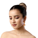 Shrishti Fashion Good-looking Peacock Gold Plated Jhumki Earring For Women