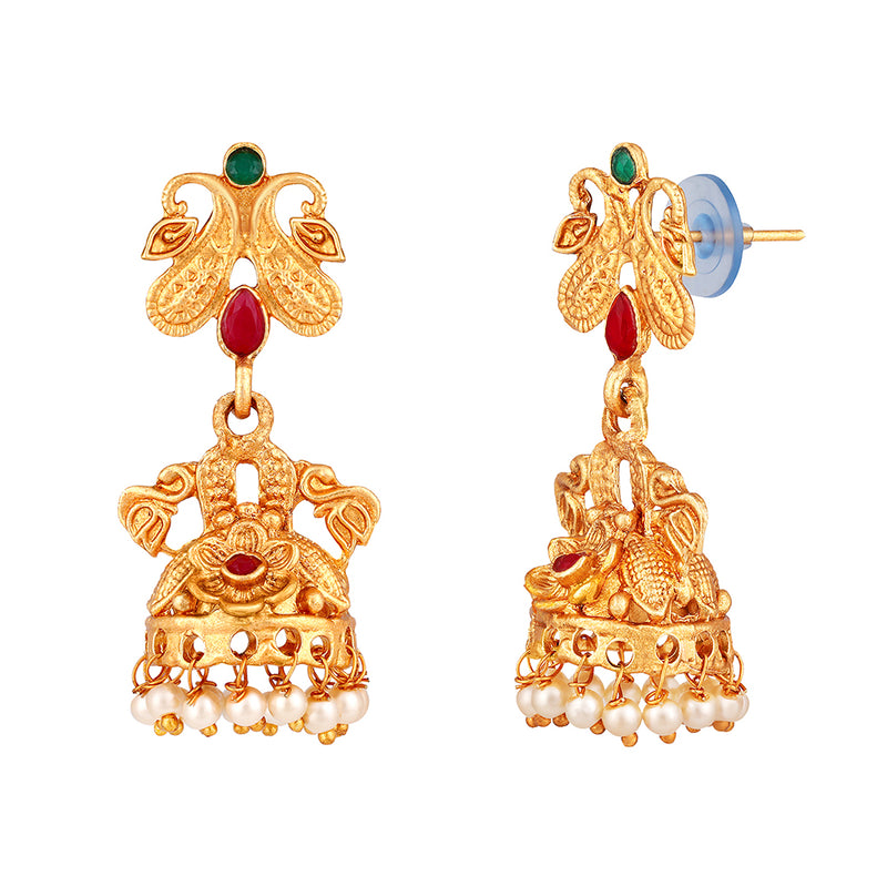 Shrishti Fashion Lavish Paisley Gold Plated Jhumki Earring For Women