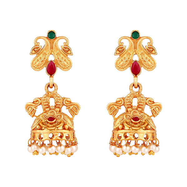 Shrishti Fashion Lavish Paisley Gold Plated Jhumki Earring For Women