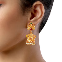 Shrishti Fashion Lavish Paisley Gold Plated Jhumki Earring For Women