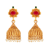 Shrishti Fashion Lovely Gold Plated Jhumki Earring For Women