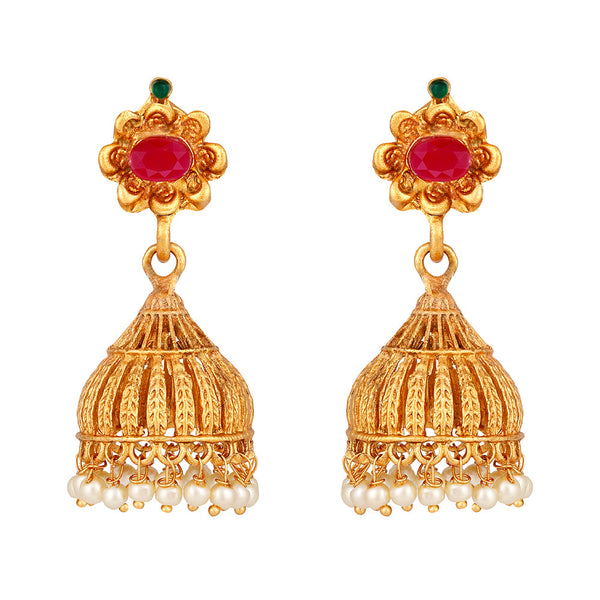 Shrishti Fashion Lovely Gold Plated Jhumki Earring For Women