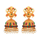 Shrishti Fashion Traditional Laxmi Design Gold Plated Jhumki Earring For Women