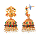 Shrishti Fashion Traditional Laxmi Design Gold Plated Jhumki Earring For Women