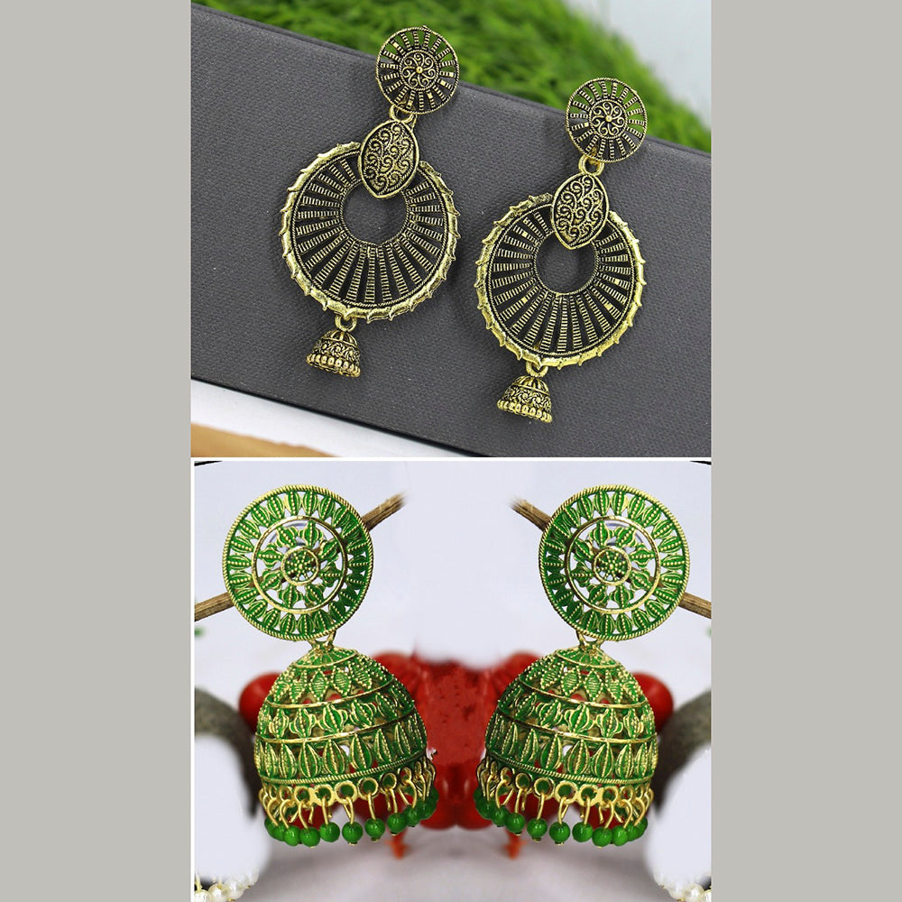 Mahavir Earrings Combo Set