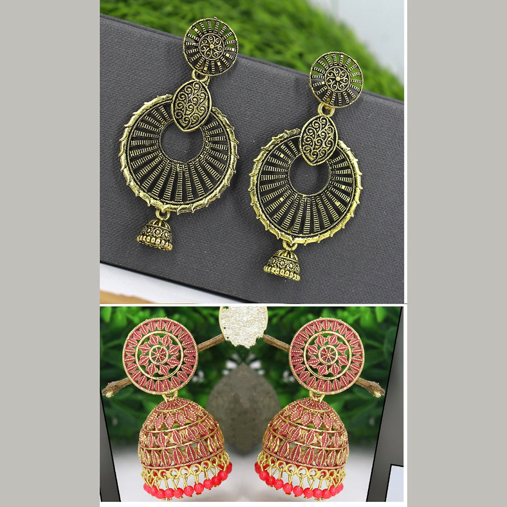 Mahavir Earrings Combo Set