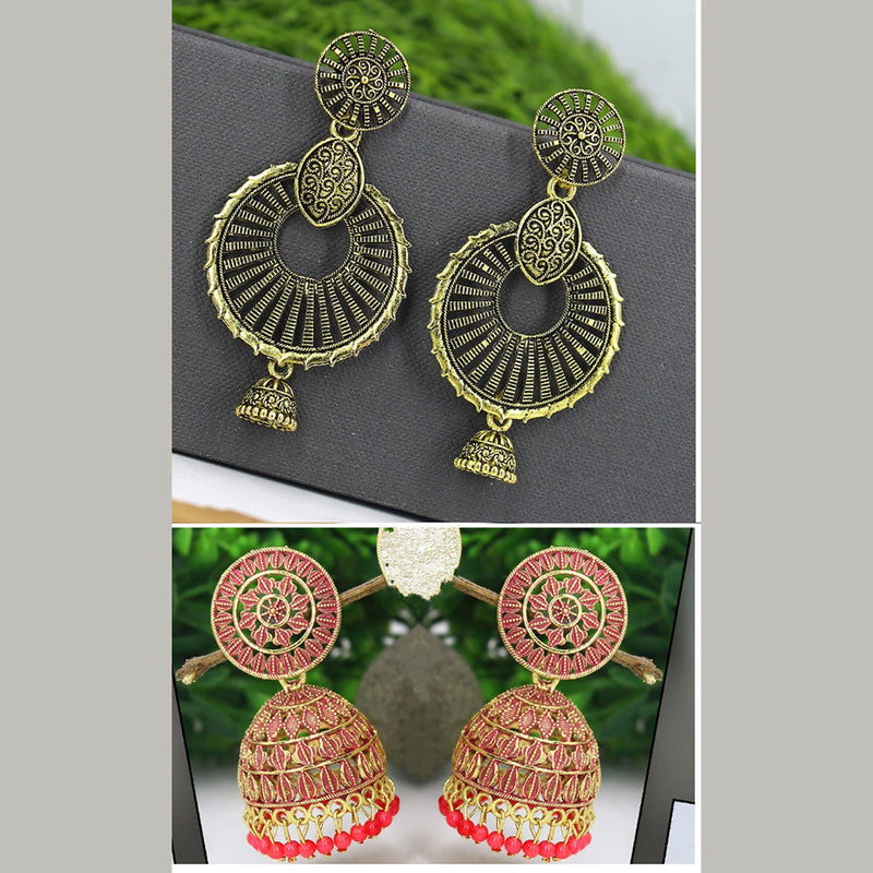 Pink Crystal Butterfly Earrings & Hoops | Fashion Jewellery | Earrings