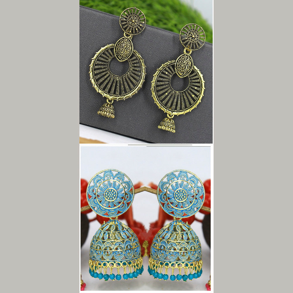 Mahavir Earrings Combo Set