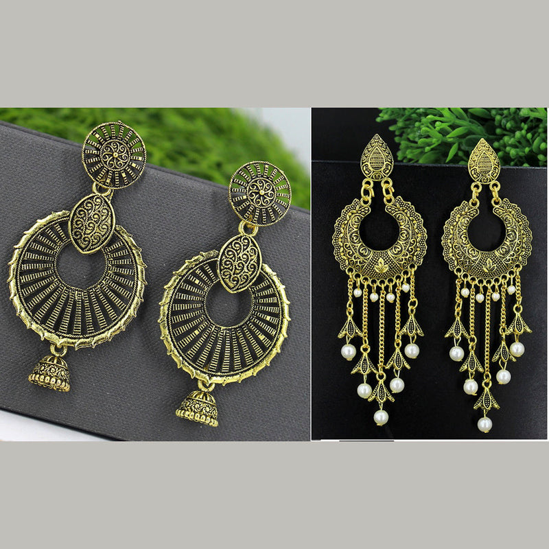 Earring Ring combo Retro antique style peacock Wedding jewelry Jhumka set |  eBay
