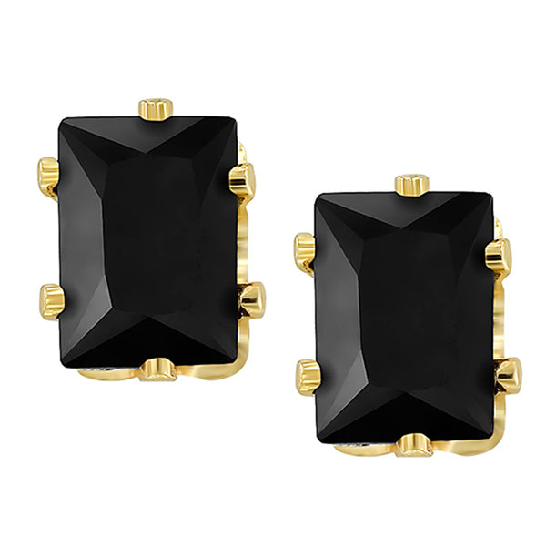 Flipkart.com - Buy Unwind by Yellow Chimes Black and Gold Geometric Stud  Earrings Crystal Alloy Stud Earring Online at Best Prices in India