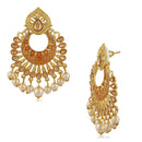 Mahi Meenakari Work Traditional Dangle Drop Earrings with Artificial Bead and Crystals for Women (ER1109701G)