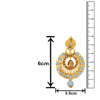 Mahi Light Blue Crystals Traditional Dangler Earrings for Women (ER1109721G)