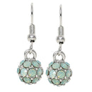 Mahi Royal Sparklers Green Crystals Ball Earrings for Women (ER1109755RGre)