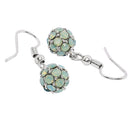 Mahi Royal Sparklers Green Crystals Ball Earrings for Women (ER1109755RGre)