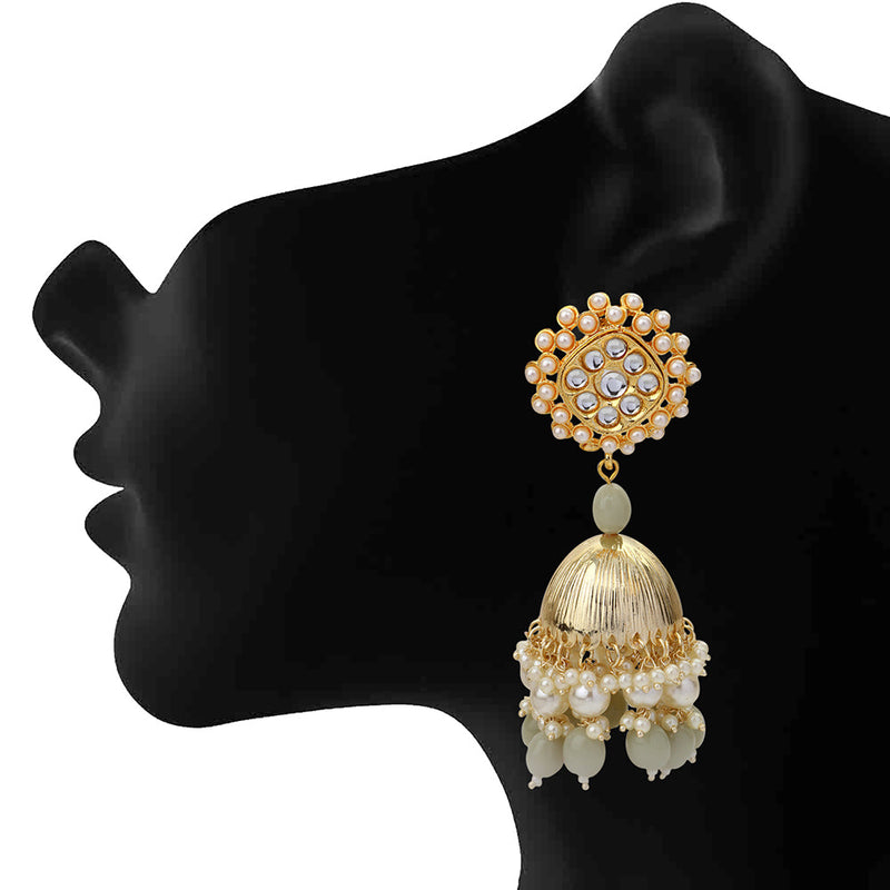 Hanging artificial Pearl earrings - Puja Sanskaram