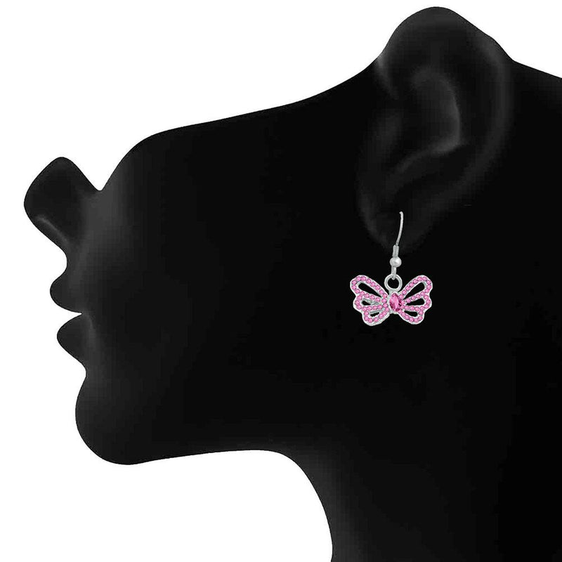 Mahi Winged Butterfly Crystal Earrings