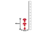 Mahi Gold Plated Elegant Designer Earrings with Crystal stones for girls and women