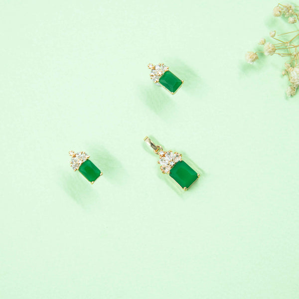 Nipura Emerald Sami Pendant-set