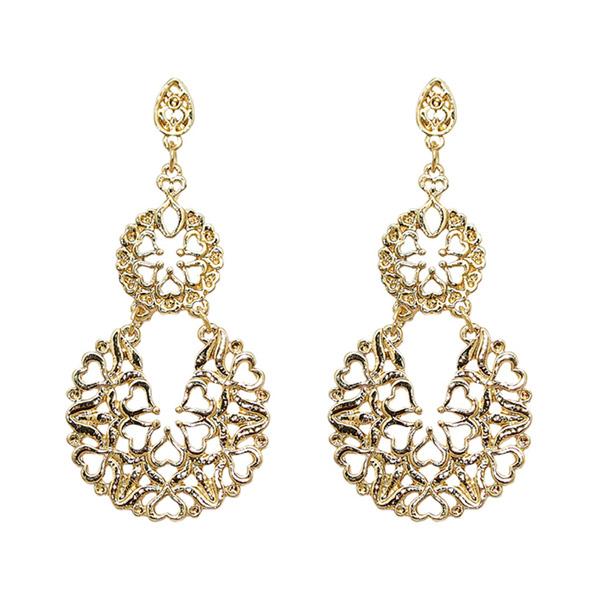 Beadside Gold Plated Dangler Earrings - 1302855