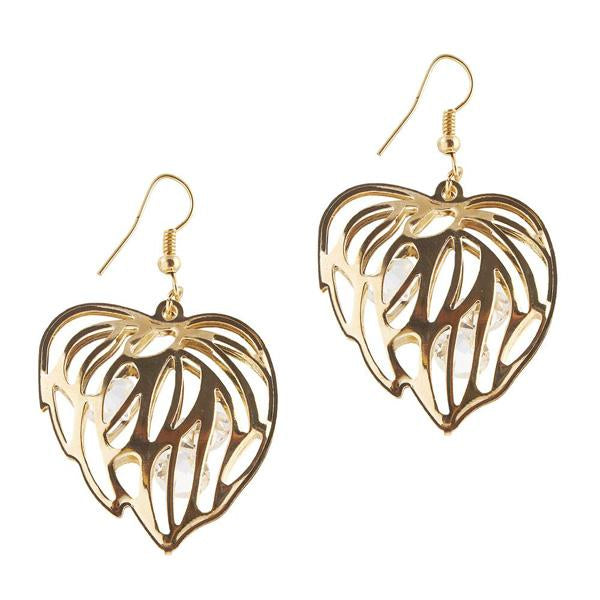 The99Jewel Austrian Stone Gold Plated Dangler Earring - 1306415