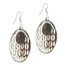 The99Jewel Stone Rhodium Plated Dangler Earring - 1306435