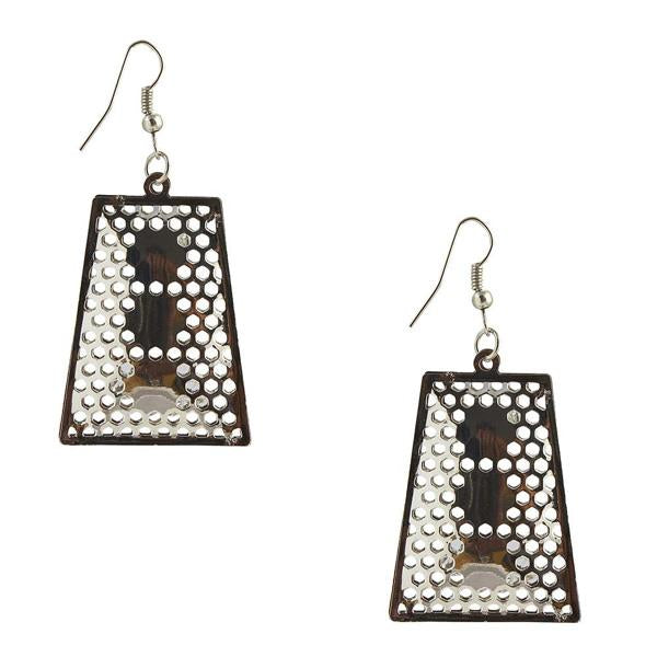 The99Jewel Stone Rhodium Plated Dangler Earring - 1306445