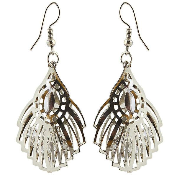 The99Jewel Silver Plated Stone Dangler Earring - 1306444