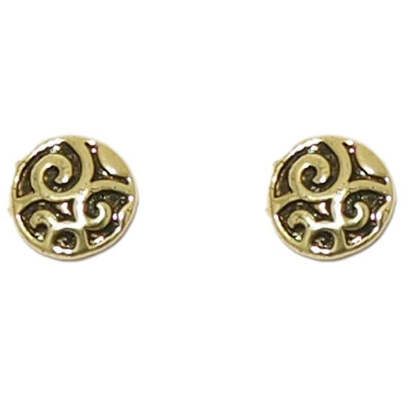 Tip Top Fashions Golden Studs Earrings - 1302814