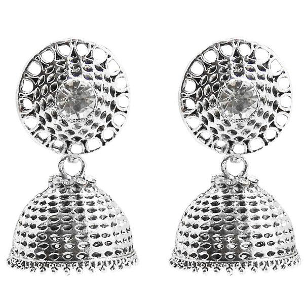 Jeweljunk Oxidised Plated Jhumki Earring - 1311020