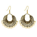 Jeweljunk Antique Gold Plated Beads Dangler Earring - 1311009