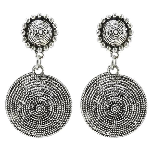 Jeweljunk Rhodium Plated Dangler Earring - 1311012