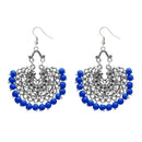 Jeweljunk Blue Beads Afghani Earrings - 1311208M