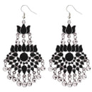 Jeweljunk Black Meenakari Afghani Earrings - 1311040C