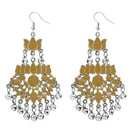 Jeweljunk Yellow Meenakari Afghani Earrings - 1311040F